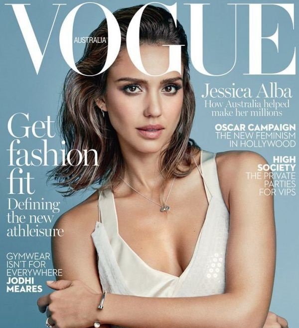 Джессика Альба украсила обложку Vogue (Австралия)