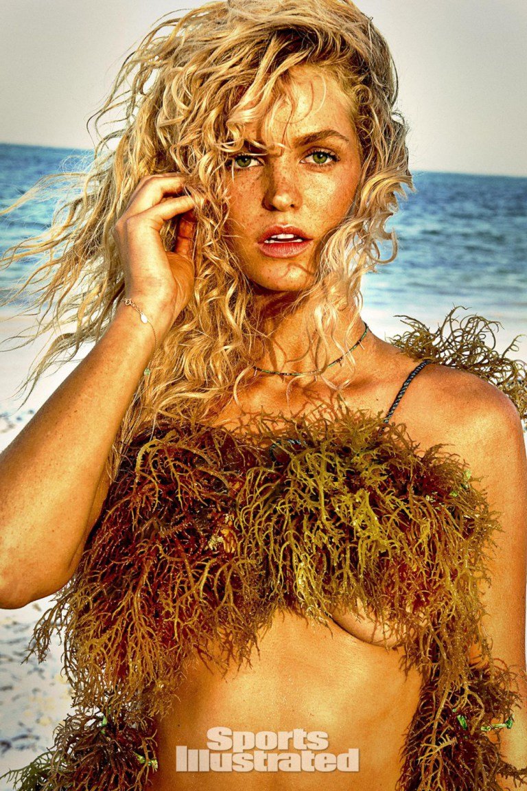 Эрин Хизертон использовала водоросли вместо бикини в фотосессии Sports Illustrated