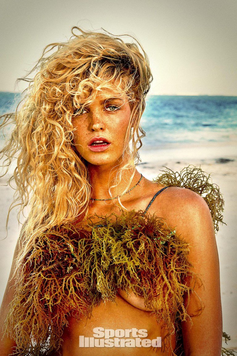Эрин Хизертон использовала водоросли вместо бикини в фотосессии Sports Illustrated
