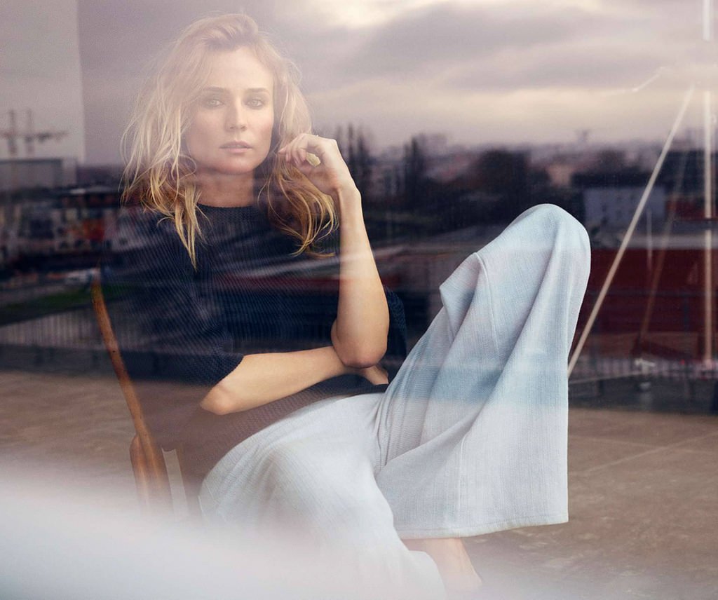 Диана Крюгер снялась в модной фотосессии для Elle