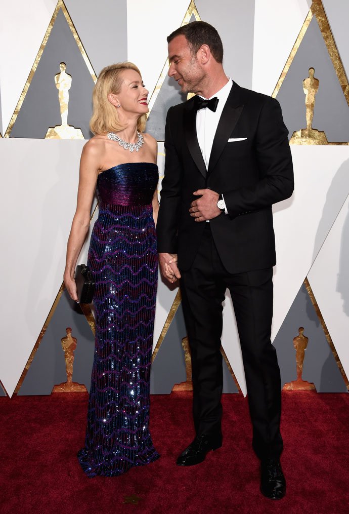 Наоми Уоттс и Лив Шрайбер на красной дорожке "Оскар-2016"