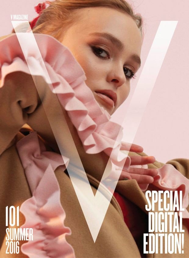 16-летняя Лили-Роуз Депп украсила обложку V Magazine