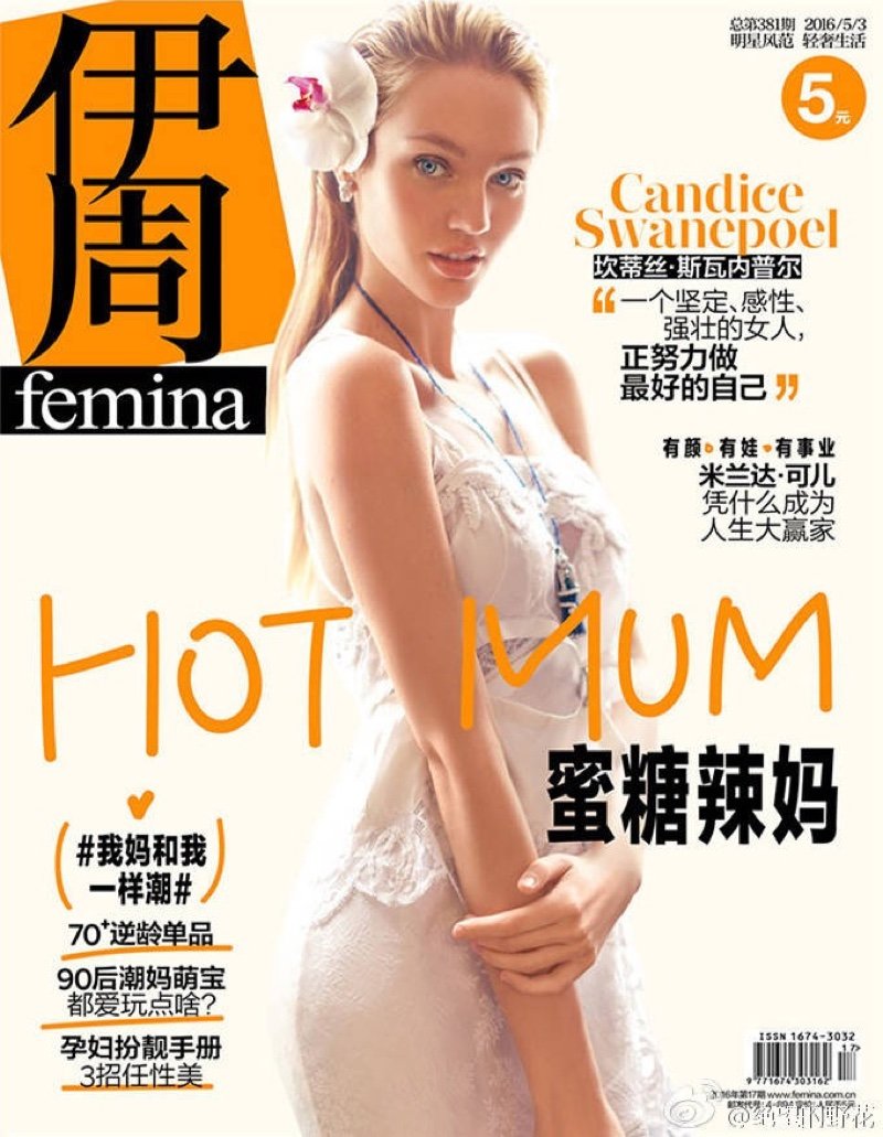 Кэндис Свейнпол блистает на страницах Femina China