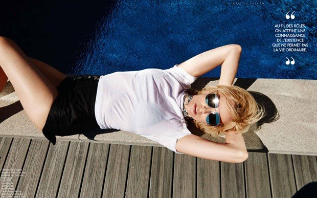 Шарлиз Терон в соблазнительной фотосессии на страницах Elle