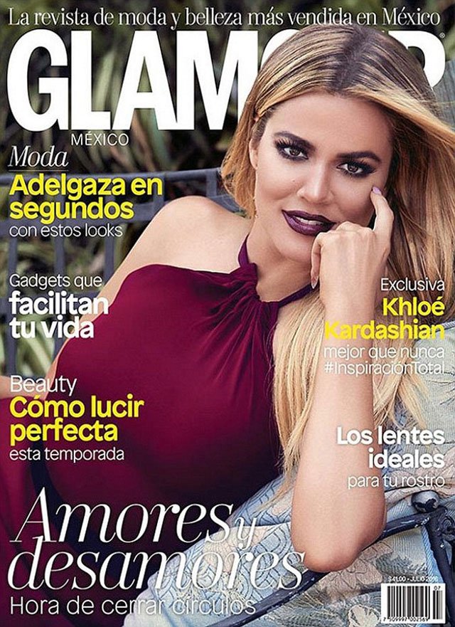 Хлоя Кардашьян позирует для обложки Glamour Mexico