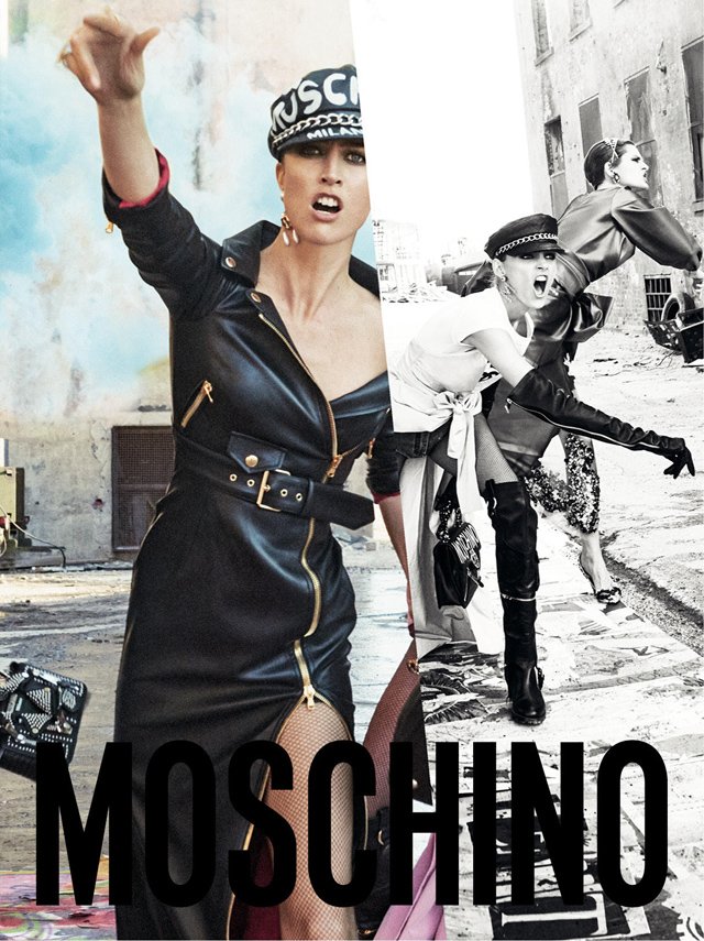 Аня Рубик, Стелла Теннант в новой рекламной кампании Moschino