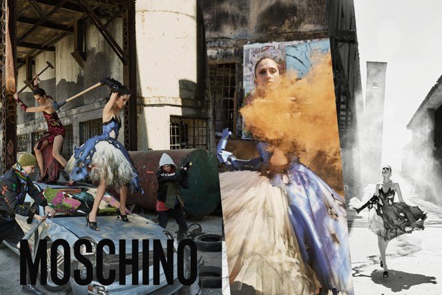 Аня Рубик, Стелла Теннант в новой рекламной кампании Moschino
