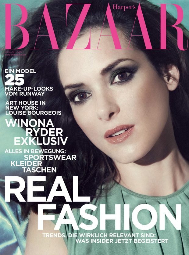 Вайнона Райдер появилась на обложке Harper’s Bazaar