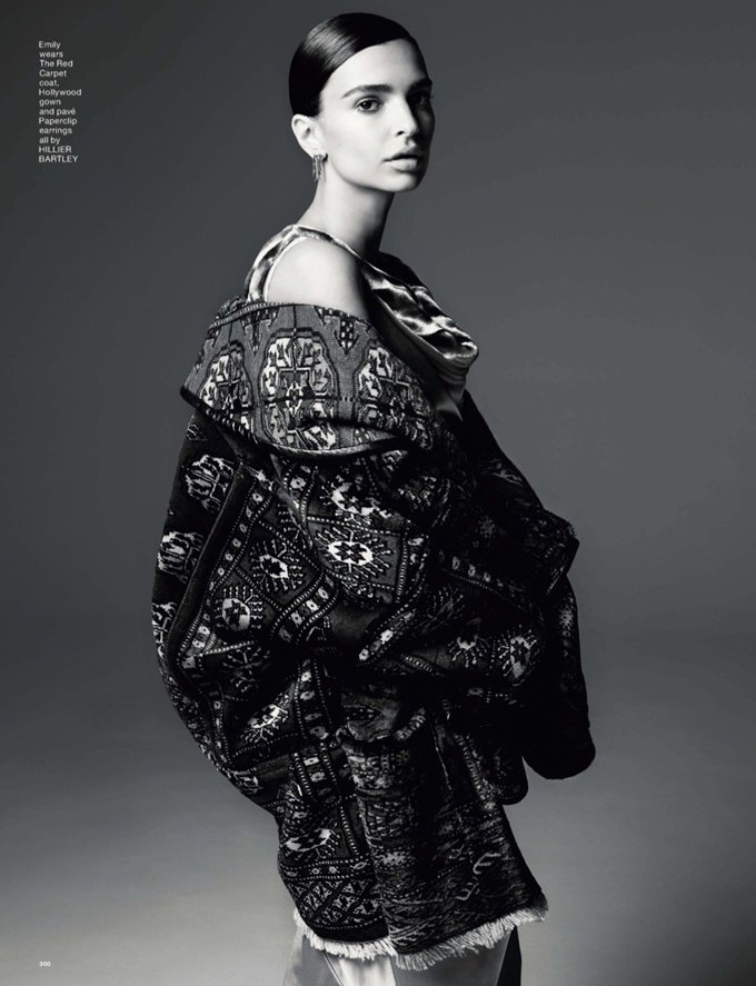 Эмили Ратажковски позирует в непривычном образе для LOVE Magazine
