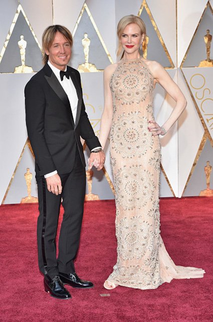 Николь Кидман с супругом на красной дорожке «Оскар-2017»