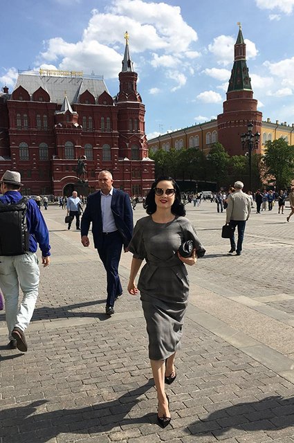 Дита фон Тиз пришла в восторг от посещения Москвы