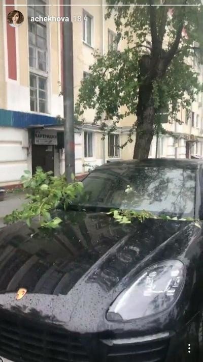 Мама Анфисы Чеховой едва не стала жертвой московского урагана