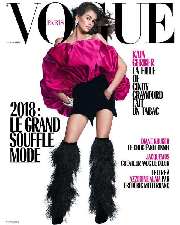 Кайя Гербер похвасталась появлением на обложке Vogue