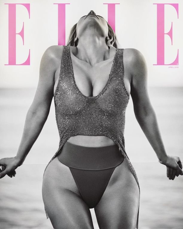 Ким Кардашьян впервые появилась на обложке журнала ELLE