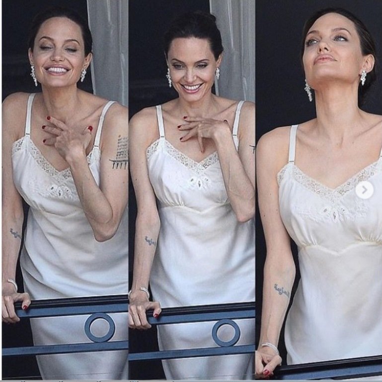 Образы Анджелины Джоли в Париже: от кружевной сорочки до стильного платья