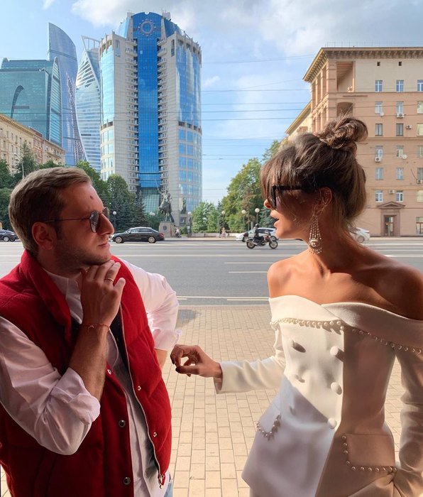 Резо Гигинеишвили и Надежда Оболенцева показали первое фото со свадьбы