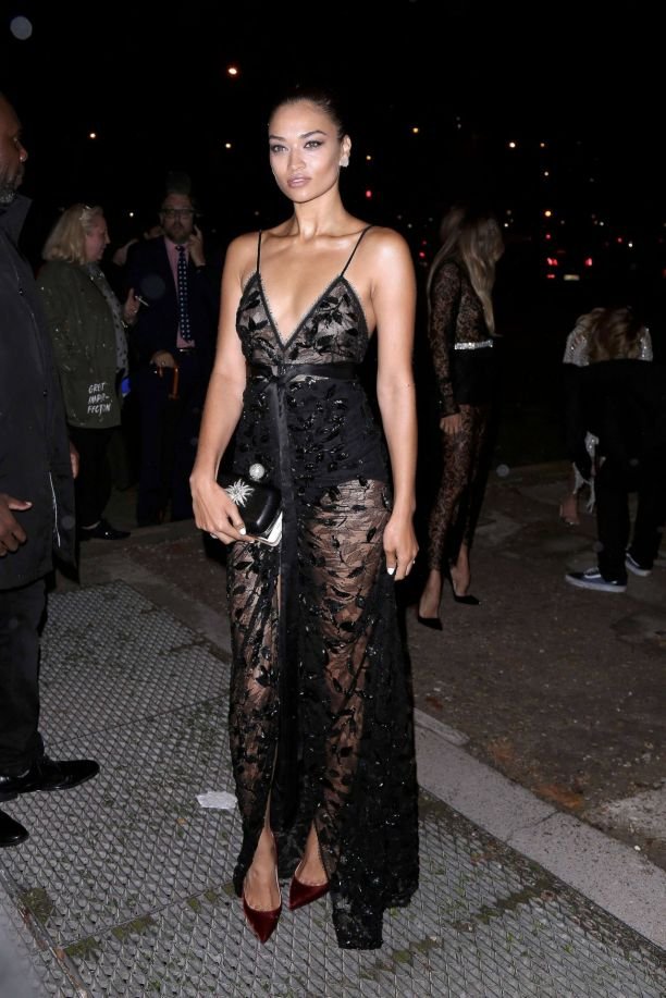 Модель Шанина Шейк надела на вечеринку Vogue совершенно прозрачное платье