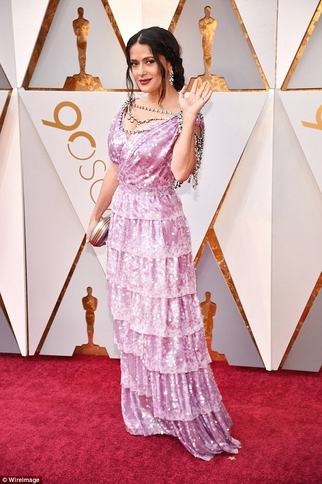 Сальма Хайек появилась на «Оскаре-2018» в украшениях за $4 миллиона