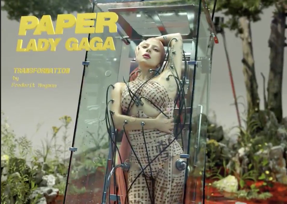 Леди Гага полностью разделась ради обложки глянца