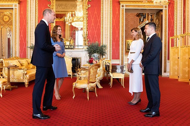 Владимир Зеленский с женой впервые встретился с принцом Уильямом и Кейт Миддлтон