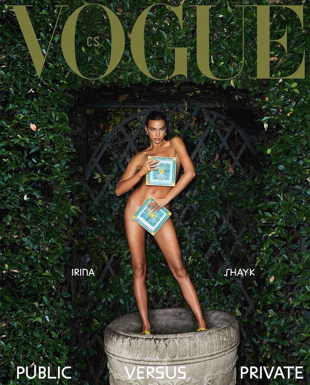 Ирина Шейк появилась обнаженной на обложке Vogue 