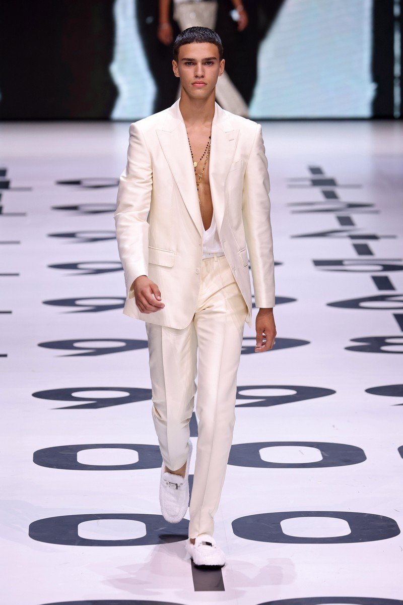 Dolce & Gabbana без колебаний вернули в тренд черно-белые цвета