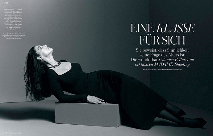 Моника Беллуччи снялась в роскошной фотосессии для немецкого издания Madame Magazine