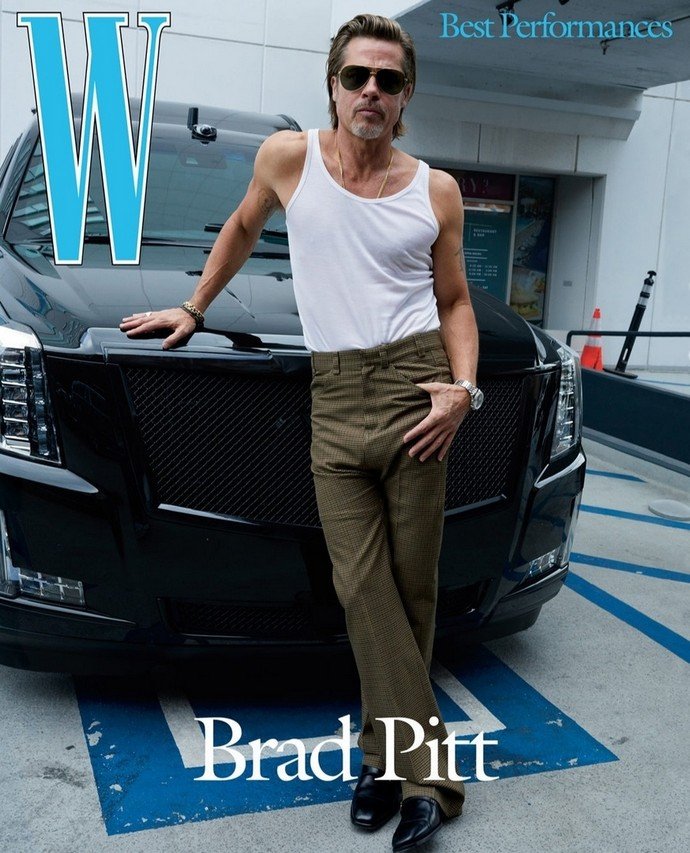 Брэд Питт возглавил звездный парад на обложке журнала W Magazine и дал откровенное интервью изданию