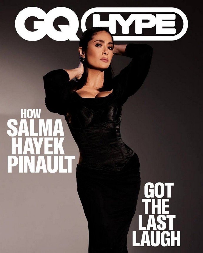 «Я долгое время была типажом»: Сальма Хайек снялась для журнала GQ и рассказала о своих ролях в кино