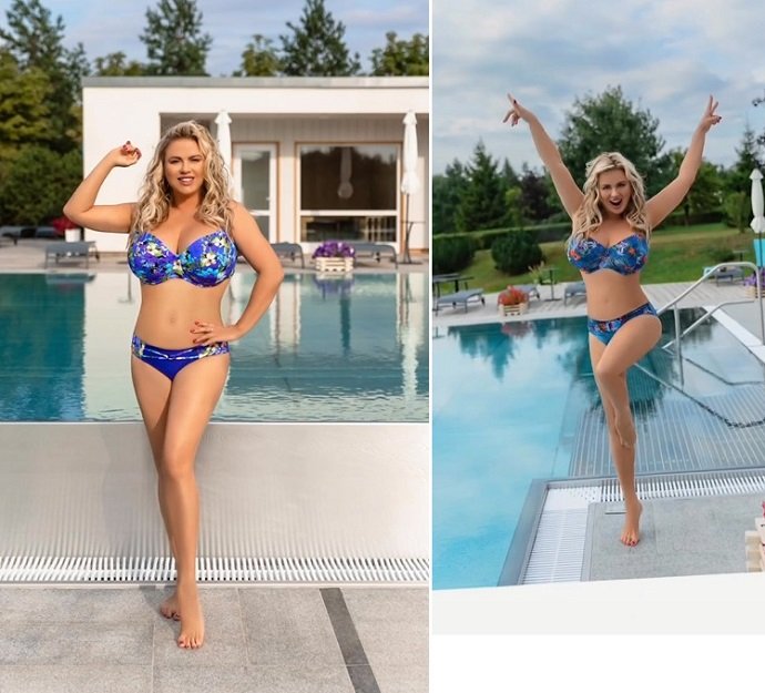 Анна Семенович решила сама выступить моделью в рекламе бикини