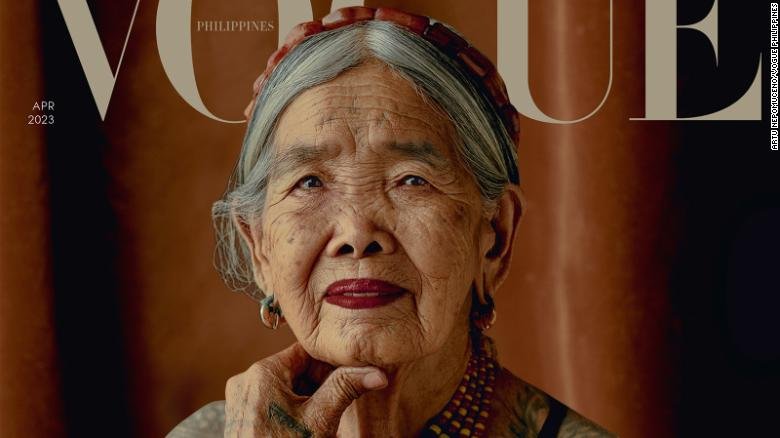 Есть рекорд: на обложке Vogue появилась 106-летняя тату-мастер из Филиппин