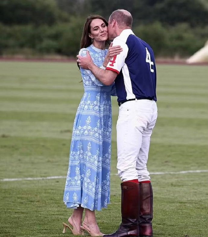 Кейт Миддлтон приехала поддержать принца Уильяма на матче по игре в поло