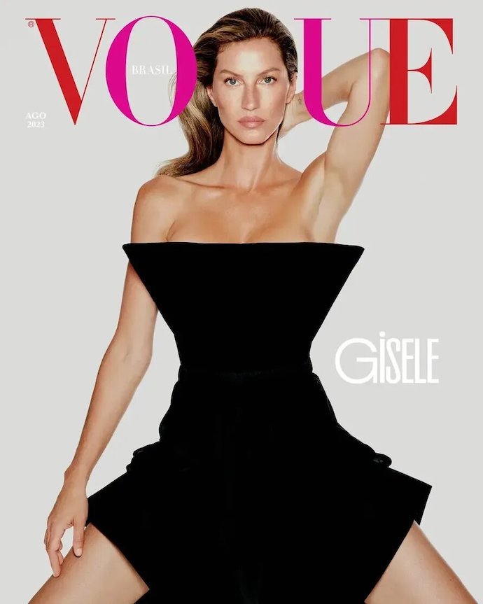 43-летняя Жизель Бюндхен снялась для обложки бразильского Vogue