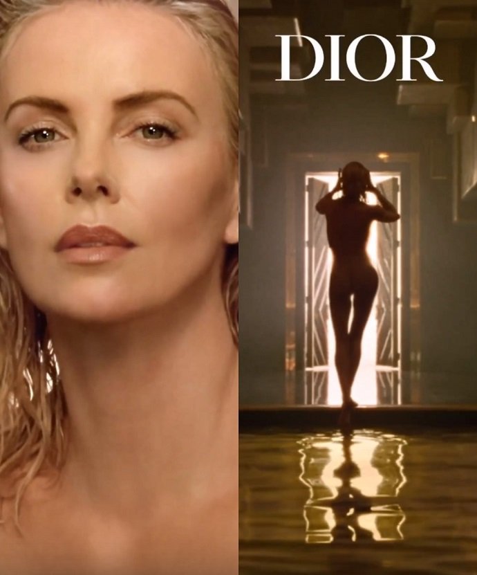 Шарлиз Терон приняла участие в пикантной съемке для рекламы аромата от Dior